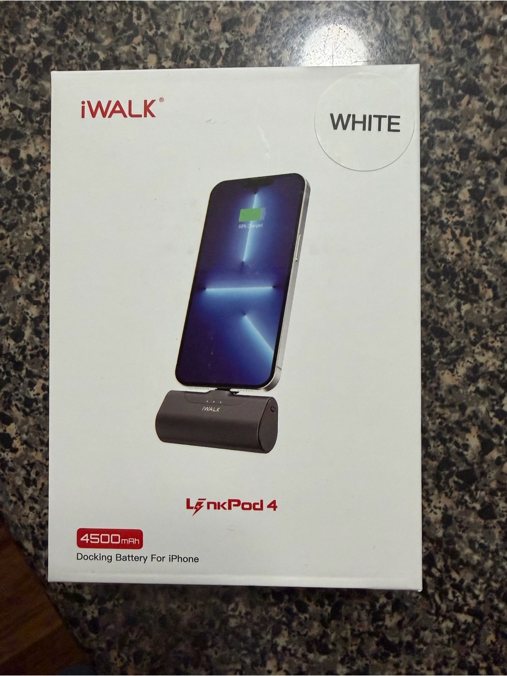 LinkPod 4 4500mAh Docking Battery Pack - White